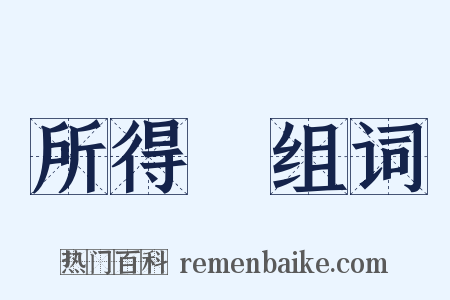 所得稅组词是什么意思的图片